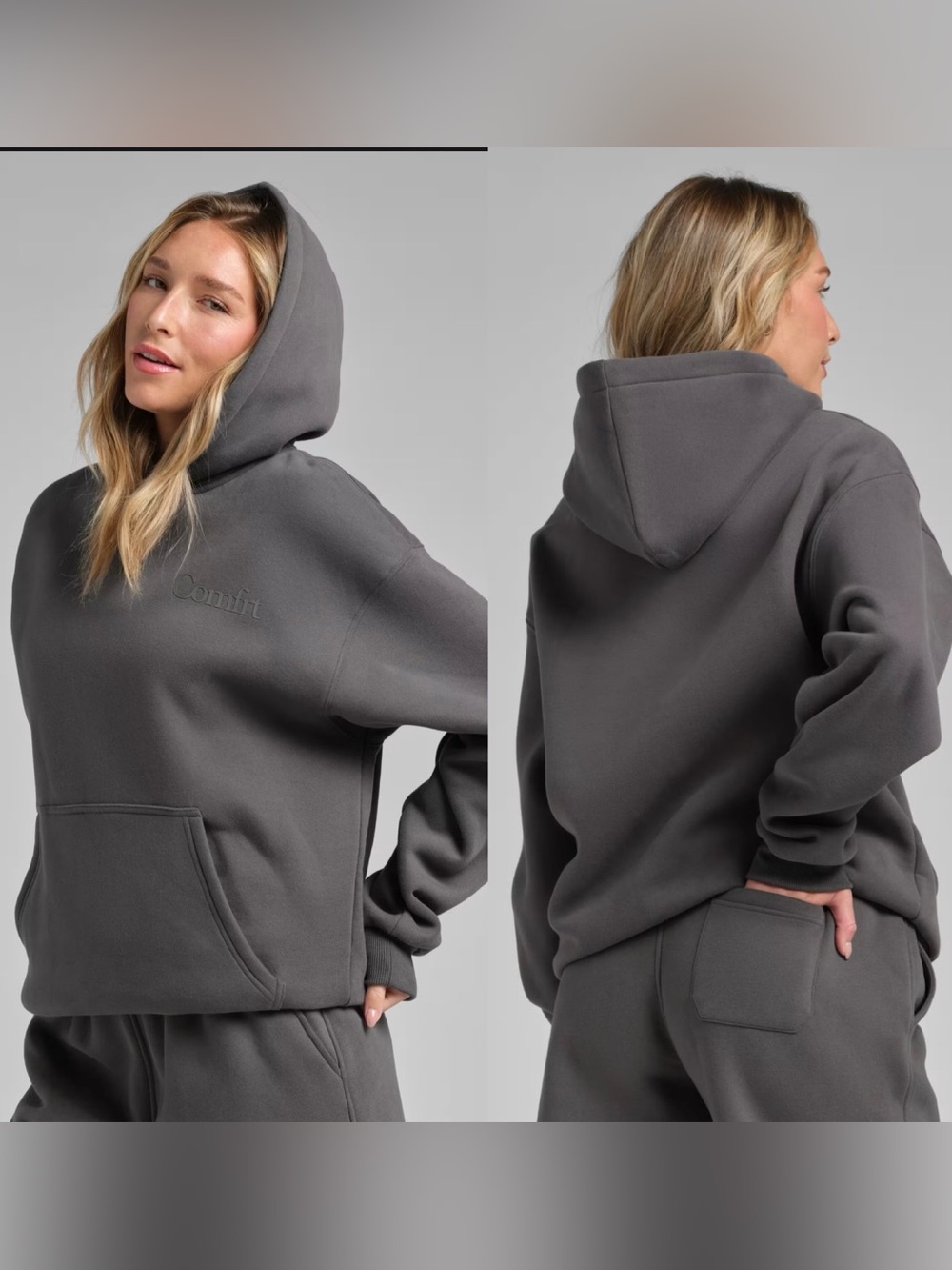 Comfrt Minimalist Hoodie- Steel Grey
